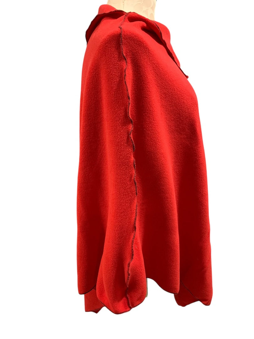 One Size Nuna Wrap New Red Fleece Hug Shawl Travel Nursing Comfort