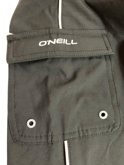 Size 1  O'Neill Saltwater Solids Junior Womens New Black Board Shorts Hyperfreak