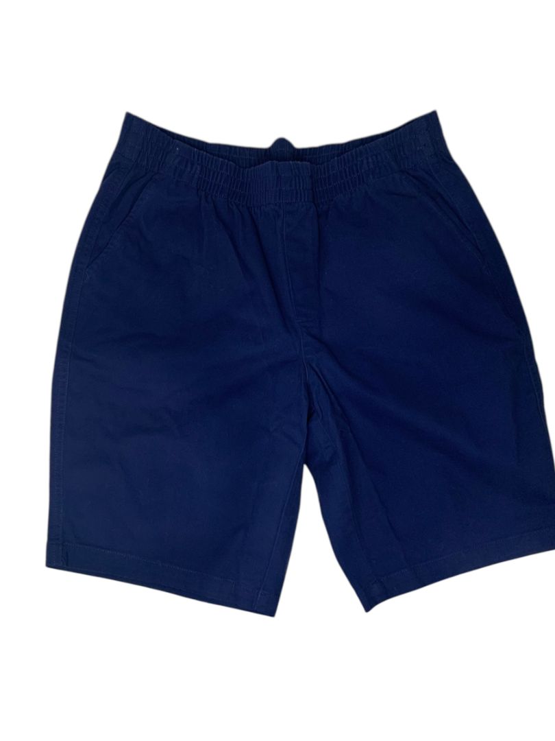 Size 8 Lands' End Womens New Shorts Deep Sea Navy Pull On Chino 10 Inch