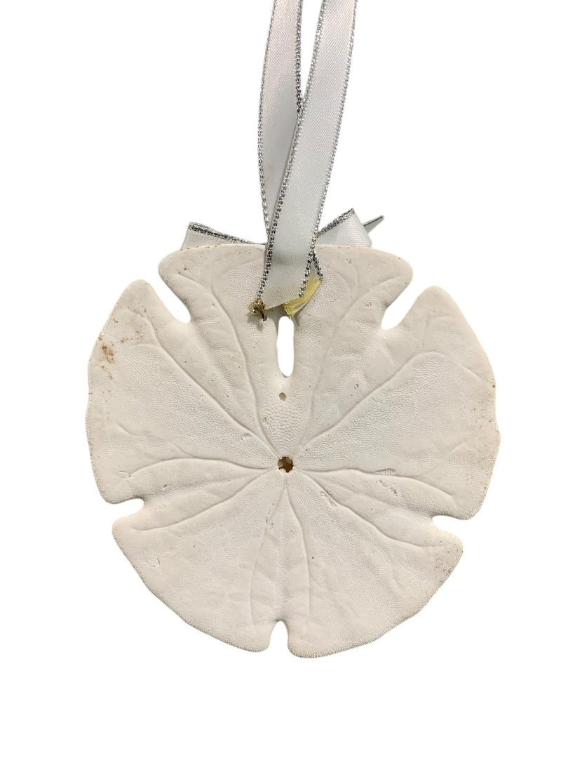 Sand Dollar Vintage Christmas Ornament Sparkly Beachy Embellished