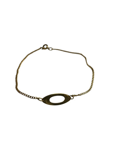 Vintage Delicate Goldtone Chain Bracelet 8 Inch Spring Clasp