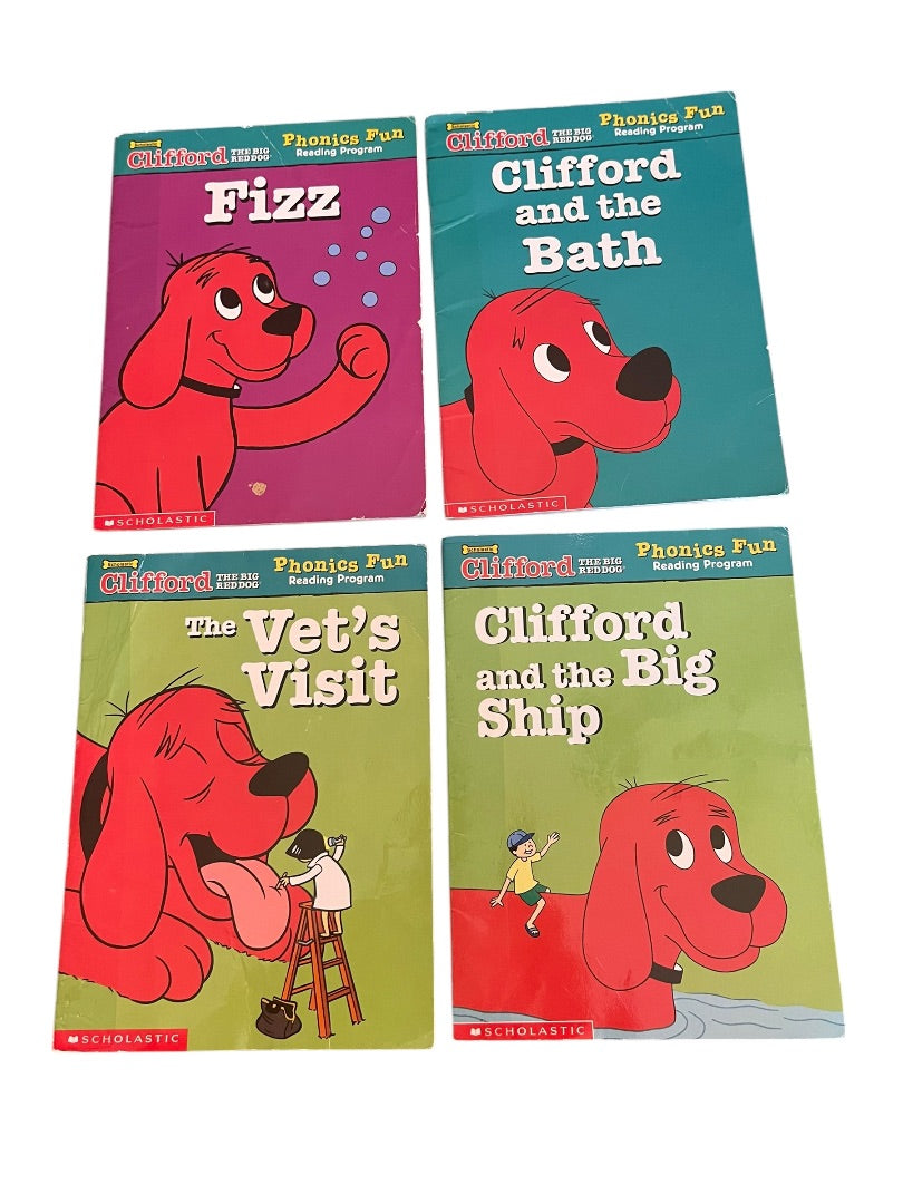 Clifford the Big Red Dog Phonics Fun Reading Program Lot of 12 Paperbacks