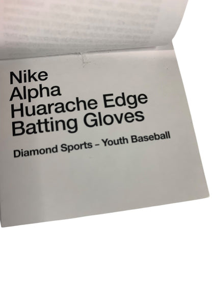 Large Youth Nike Unisex New Baseball Gloves Alpha Hurache Edge Batting Gloves