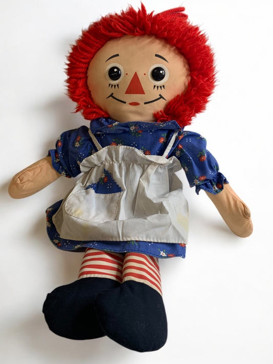 1989 Playskool 18 Inch Raggedy Ann Fabric Doll 70105