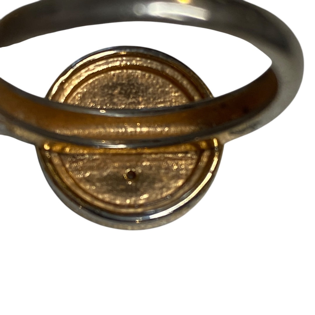 Size 8 L'Amore Duro Tutto Womens Gold Plated Ring 14mm Joy Dravecky