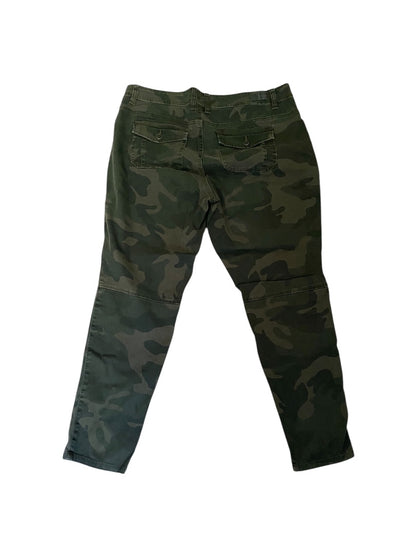 Size 16 Supplies Womens Gray Camo Tapered Pants Stretch Pockets 29 Inch Inseam