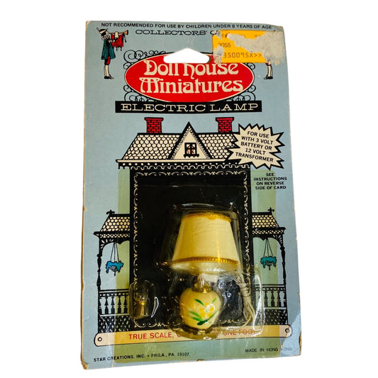 Vintage Dollhouse Miniatures Electric Lamp 1:12 Scale Spare Bulb