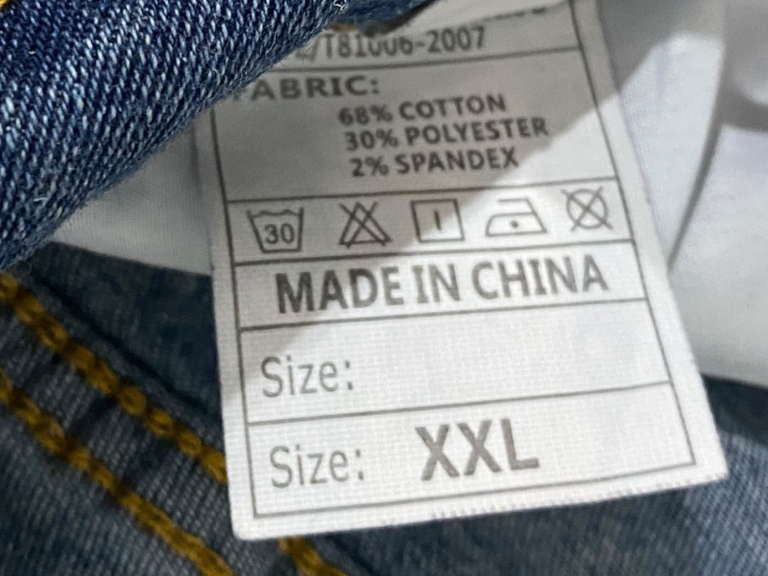 XXL Nova Blue Womens Straight Leg Jeans Stretch 28 Inch