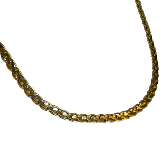 Vintage Silvertone Goldtone 24 Inch Chain Necklace Lays Flat 6mm
