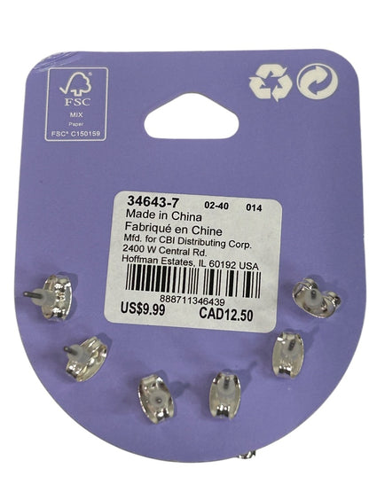 Claires Stackables New 3 Pair Post Pierce Earrings Rhinestone Sensitive Solutions