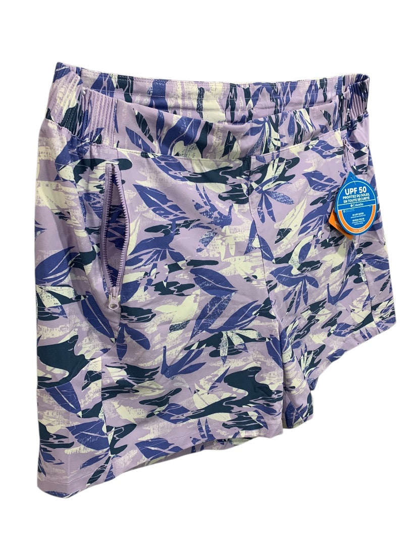 1X Columbia Womens New Tidal II Short Purple Tropical UPF 50