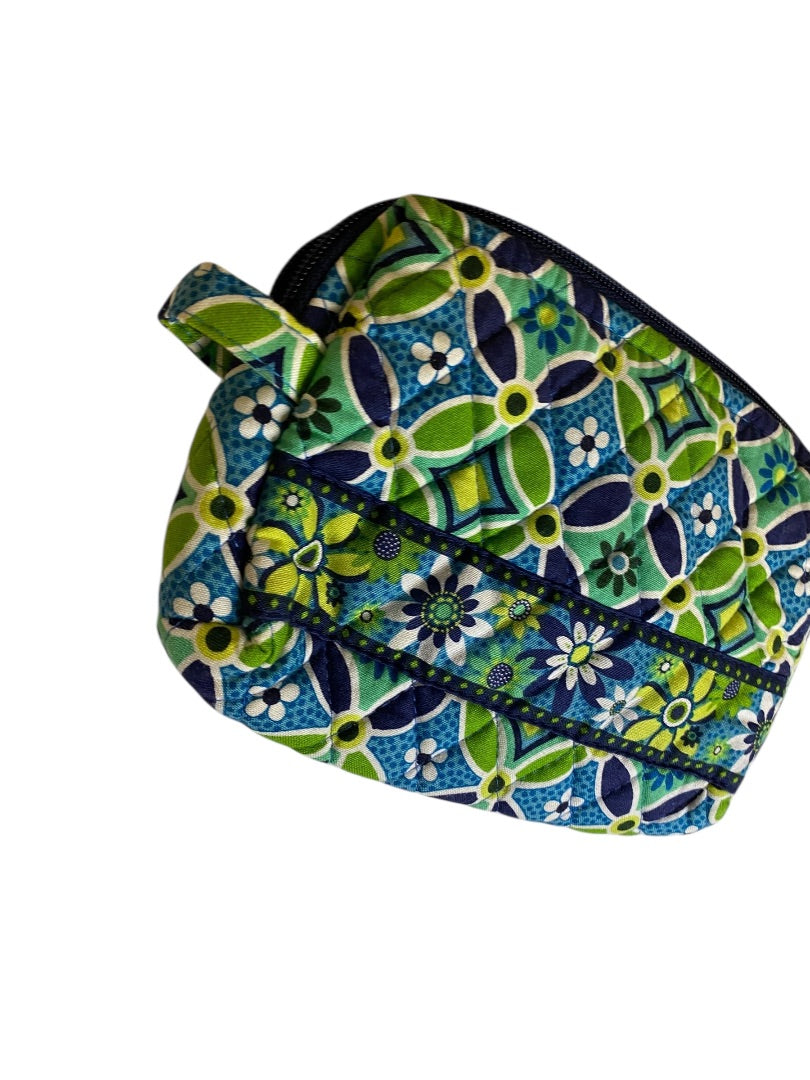 Vera Bradley Daisy Daisy Lined Cosmetic Makeup Pouch 7"l x 4"h