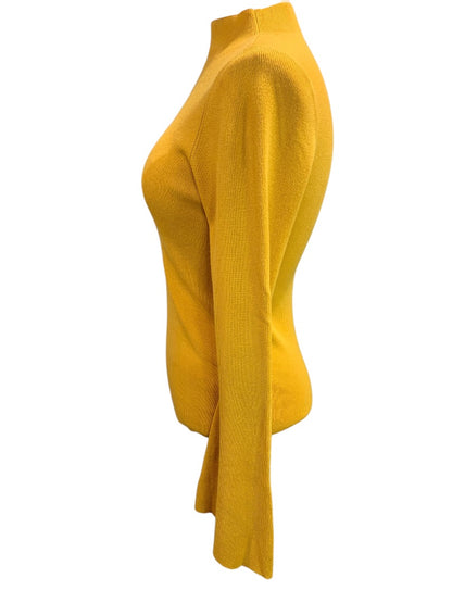 Medium Maeve Anthroplogie Gold Yellow Womens Flare Sleeve Sweater