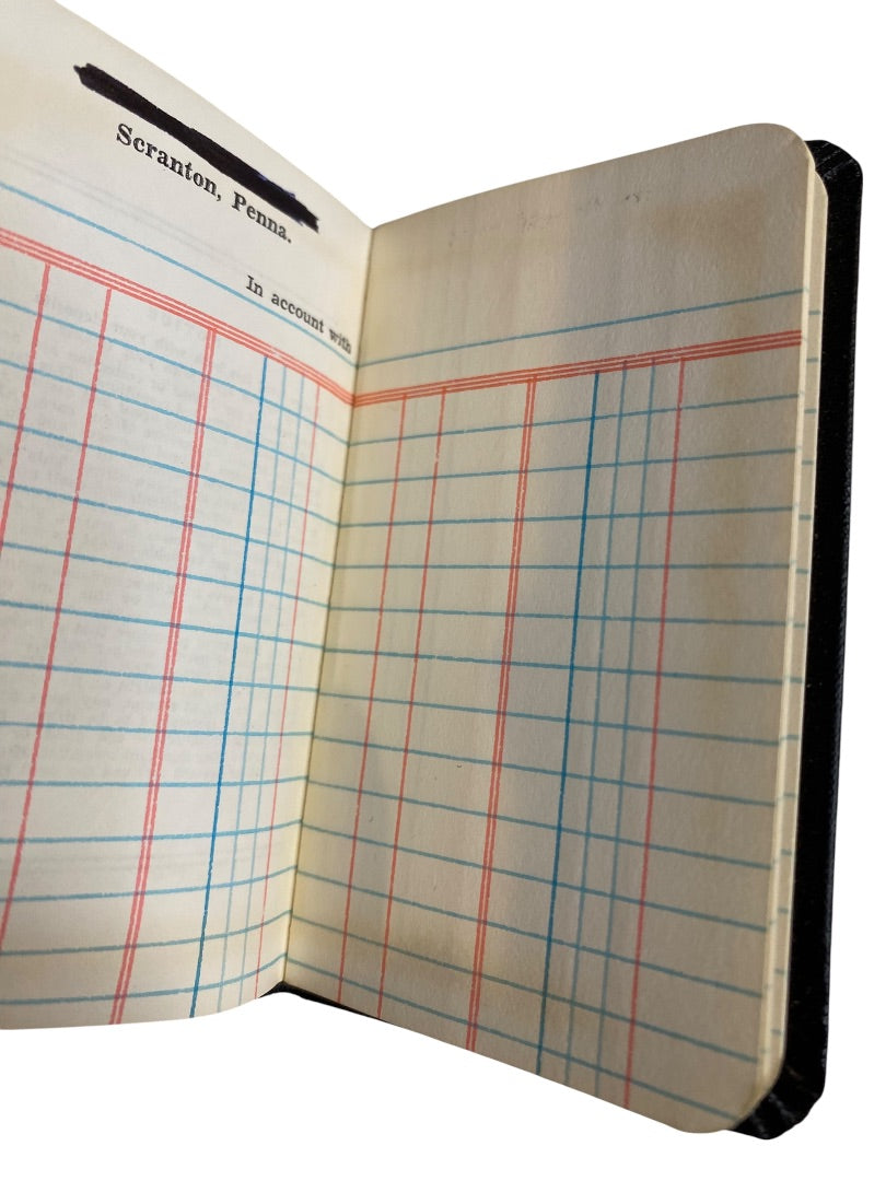 Vintage Green Ridge Bank Scranton Penna Account Register Book 2.5" x 4"