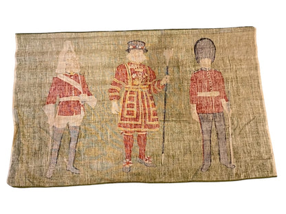 Vintage Pure Linen Tea Towl Ulster Queens Guards 4794 31" x 20"
