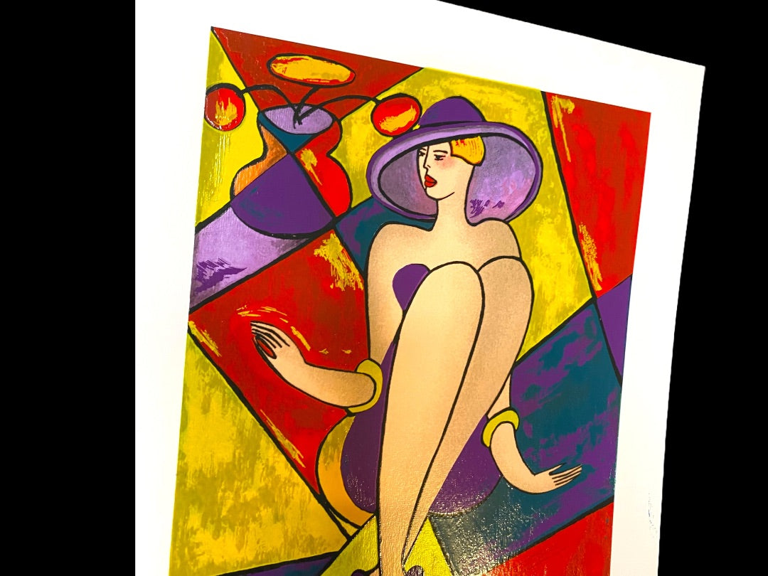 1998 Linda LeKniff Debbie Seriolithograph & COA Numbered Park West Gallery 8.75" x 7"