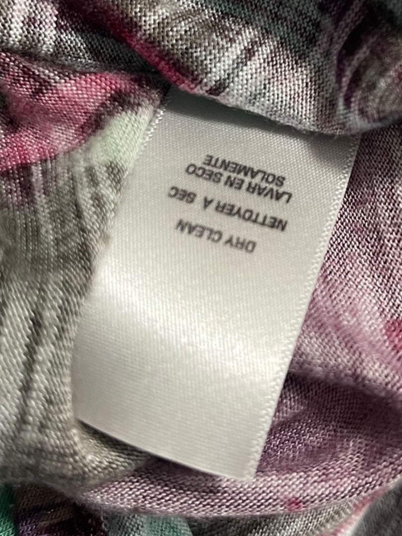 Small Ella Moss Cold Shoulder Flutter Sleeve Patterened Womens Top