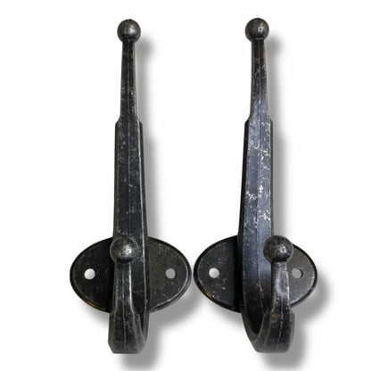 Coat Hat Hook Metal Distressed Finish Wall Hanging 5"h x 2"d