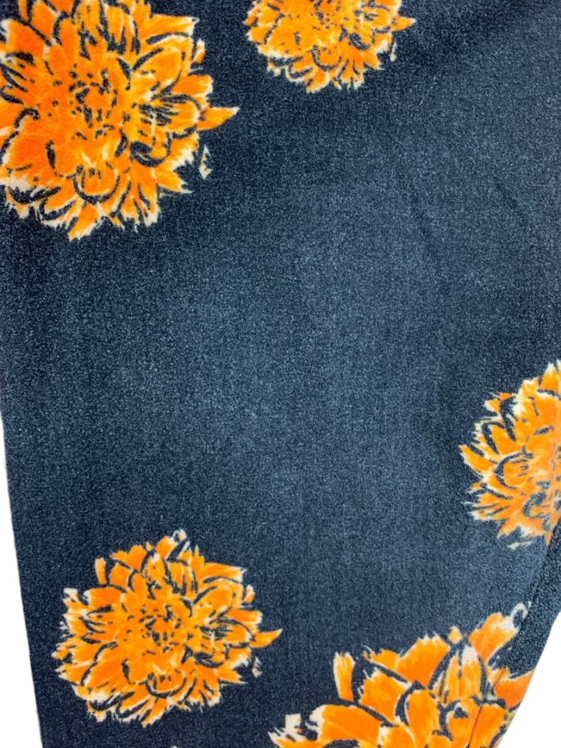 One Size LulaRoe Womens Leggings 3 Pair Assorted Orange Black