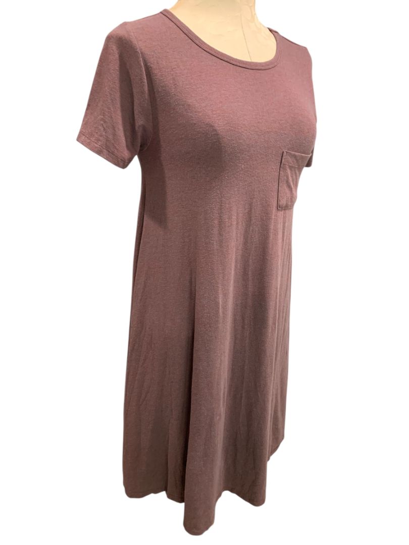 Size XS LulaRoe Muted Purple Carly Dress Hi Lo Hem Tshirt