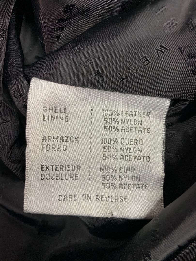 Size Medium Nine West Womens Black Leather Jacket Soft