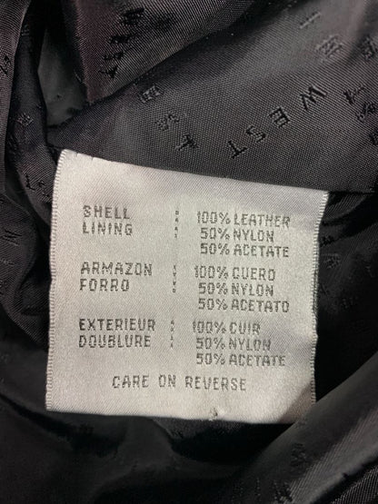 Size Medium Nine West Womens Black Leather Jacket Soft