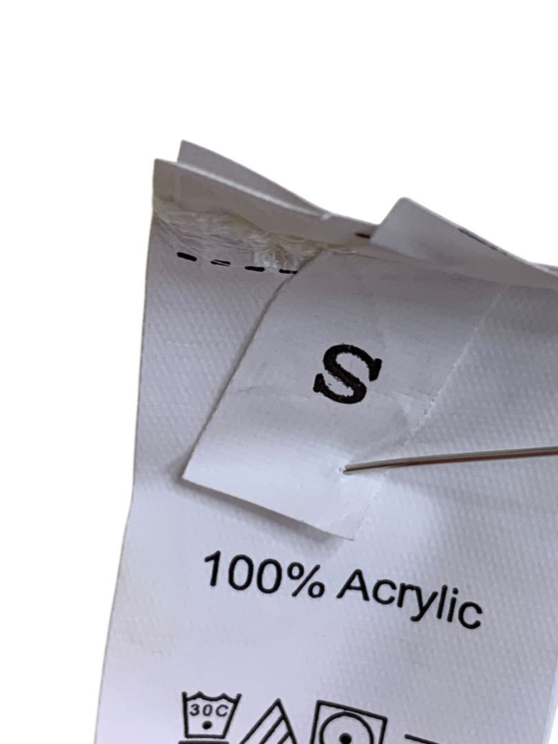 Size Small Womens Ivory Ribbed Cropped Cardigan Sweater