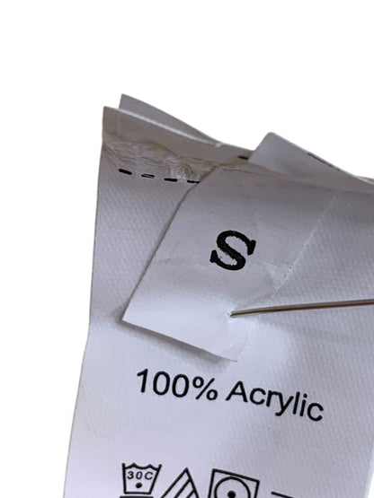 Size Small Womens Ivory Ribbed Cropped Cardigan Sweater