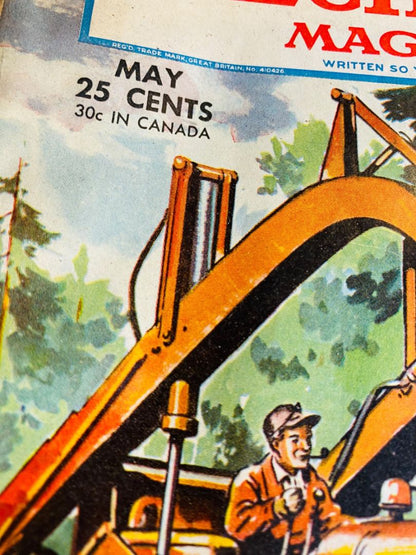 Popular Mechanics Magazine - May 1945 Skid Loader Aleutian WW2 Patrols