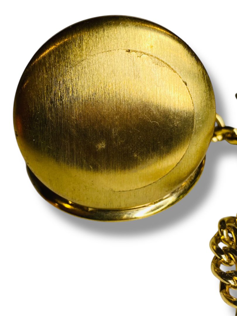 Vintage Majestime Mechanical Pocket Watch 17 Jewel 42mm Incabloc