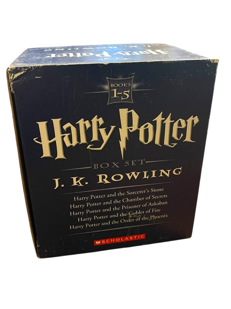 Harry Potter Books 1-5 by J. K. Rowling Boxed Set Scholastic