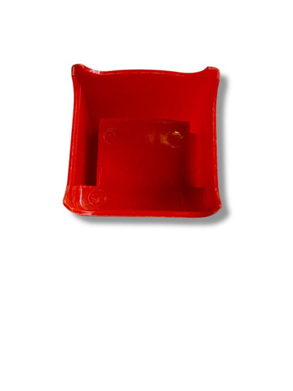 Vintage Dollhouse Miniature Plastic Red Chair Living Room Retro 2"h