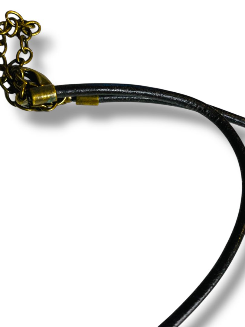 Lia Sophia Modern Circles Tuscany Necklace Antiqued Pendant Corded 16-18.5"