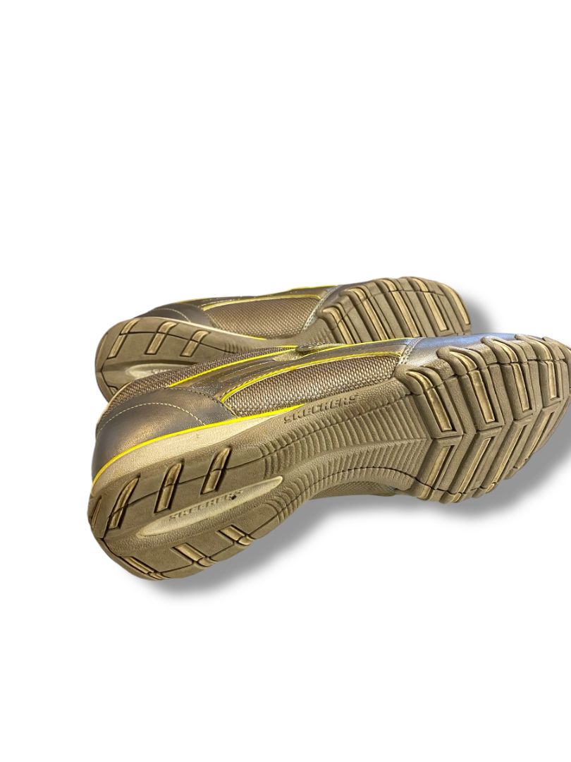 Size 9 Skechers Bikers Rock-Steady Athletic Shoes Womens Metallic