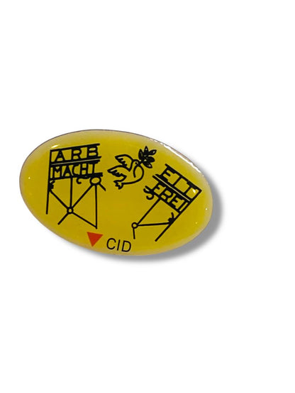 Vintage Resin Pin 1" Oval CID ARB Macht Eit Fret