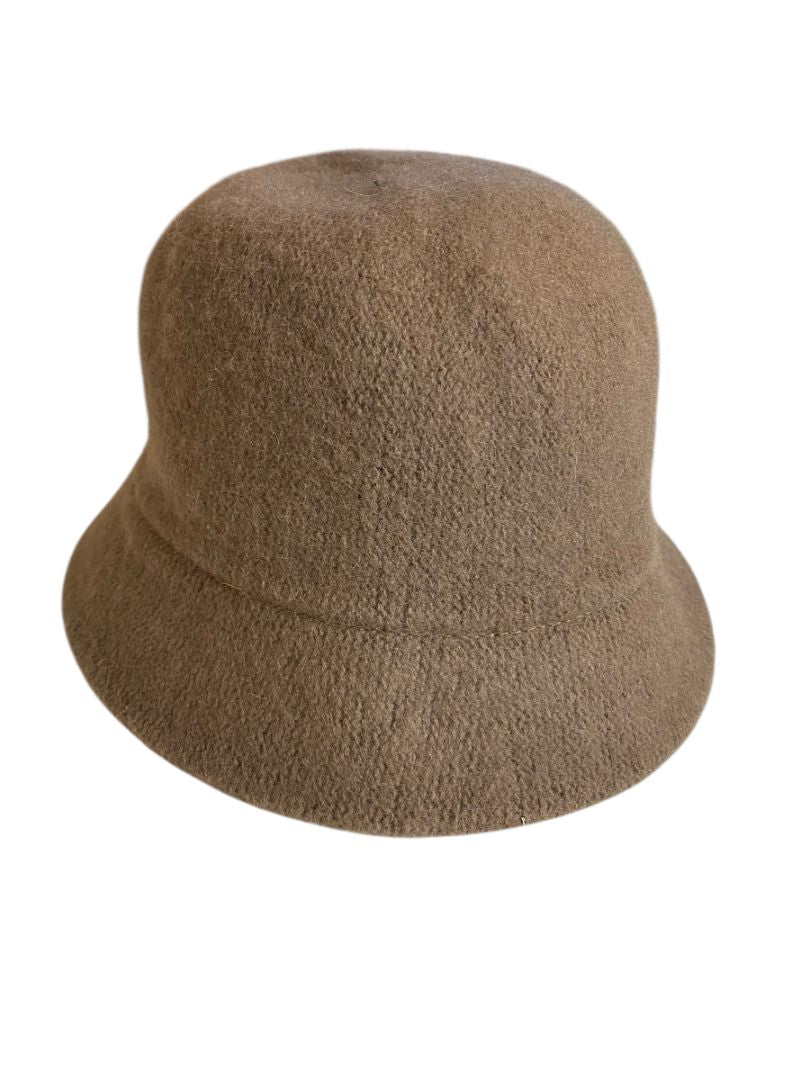 One Size Vince Camuto Brown Wool Blend Womens Bucket Hat