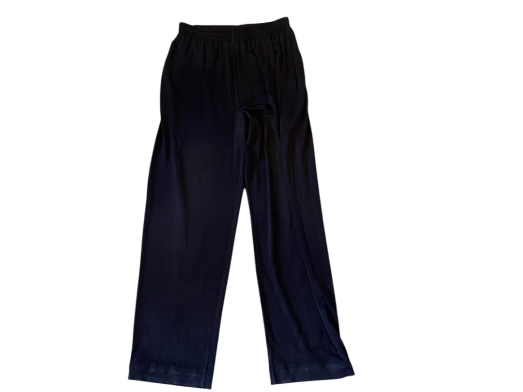 Size Medium Clio Womens Vintage Black Travel Knit Pull On Pants