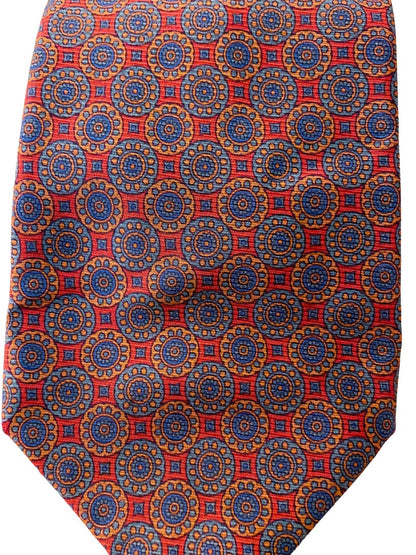 Harborough Traditionals Mens Necktie Tie Handmade Silk G.J. Cann 56" Length 3.8" at Widest