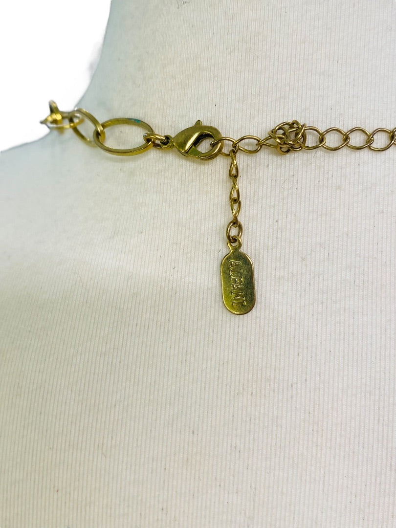 Goldtone Signed Alfani Link Necklace Lightweight Lobster Clasp 44"L