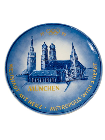 1972 Goebel West Germany Frauenkirche with City Hall and Cathedral Collectors Plate in Box