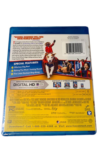 Russell Madness Sealed New Blu-Ray  DVD  Digital HD Disc Movie Air Bud Presents