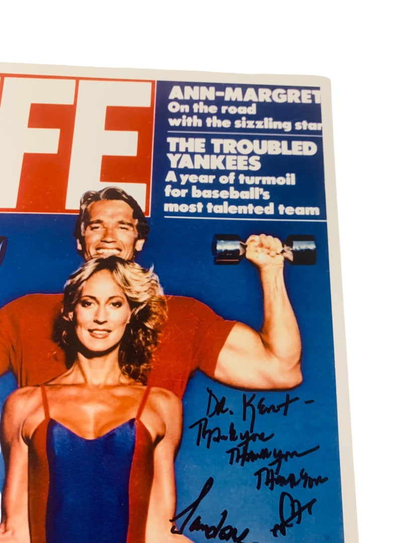 Signed Sandahl Bergman Glossy Photo of Life 1982 Women Muscle 8x10 Personalized Autograph