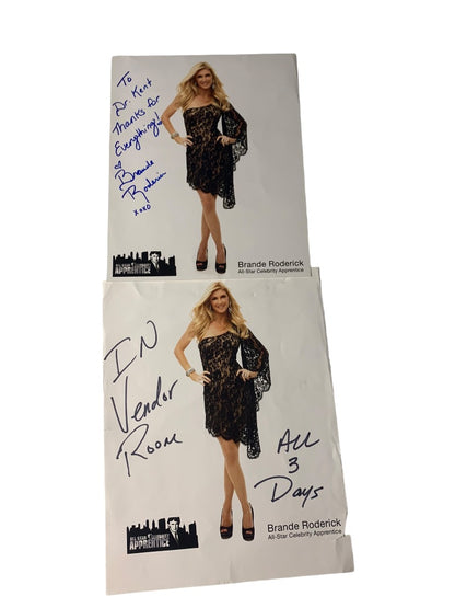 Signed Brande Roderick All-Star Celebrity Apprentice Personalized Autograph