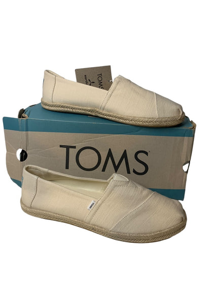 Size 10 TOMS Womens New Shoes Alpargata Rope Natural Recycled Slubby Cotton Woven