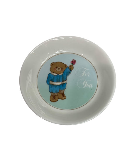 Mikasa Bone China For You Trinket Dish Sandy Lehman Teddy Bear