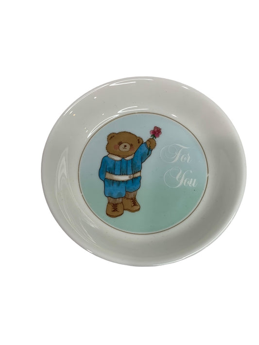Mikasa Bone China For You Trinket Dish Sandy Lehman Teddy Bear