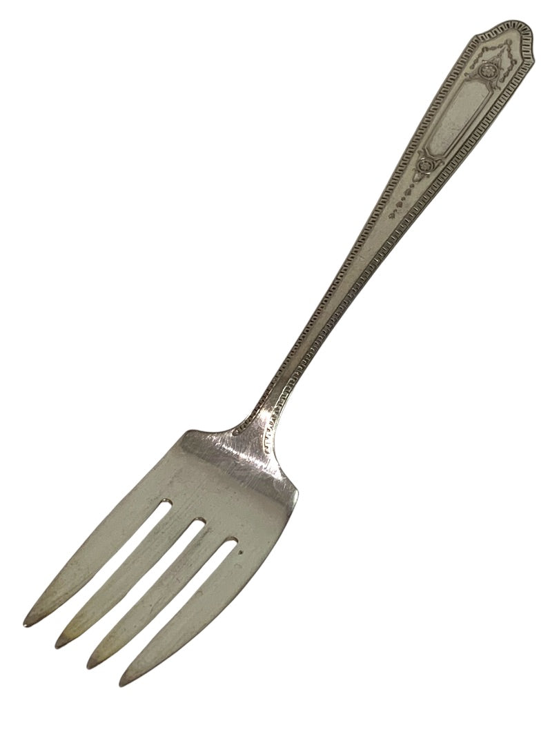 National Silver Company Martinique Pattern Solid Cold Meat Fork