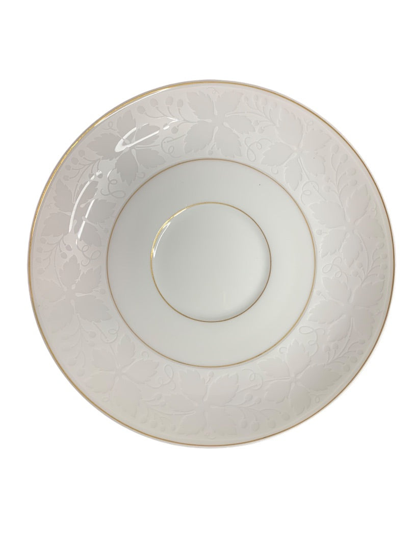 Rosenthal Germany White Velvet Saucer Gold Trim 6 Inch