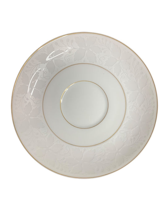 Rosenthal Germany White Velvet Saucer Gold Trim 6 Inch