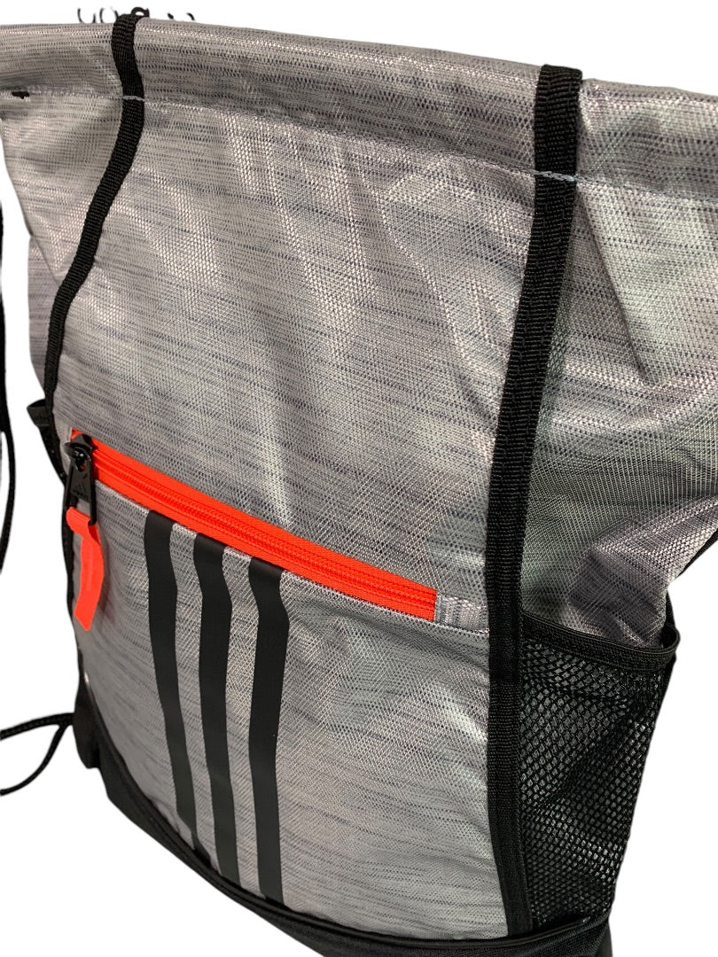 Adidas New Alliance 2 Sackpack Drawstring Backpack Gray Red